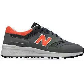 997 Waterproof Spikeless Golf Shoes Grey/Orange - SS24