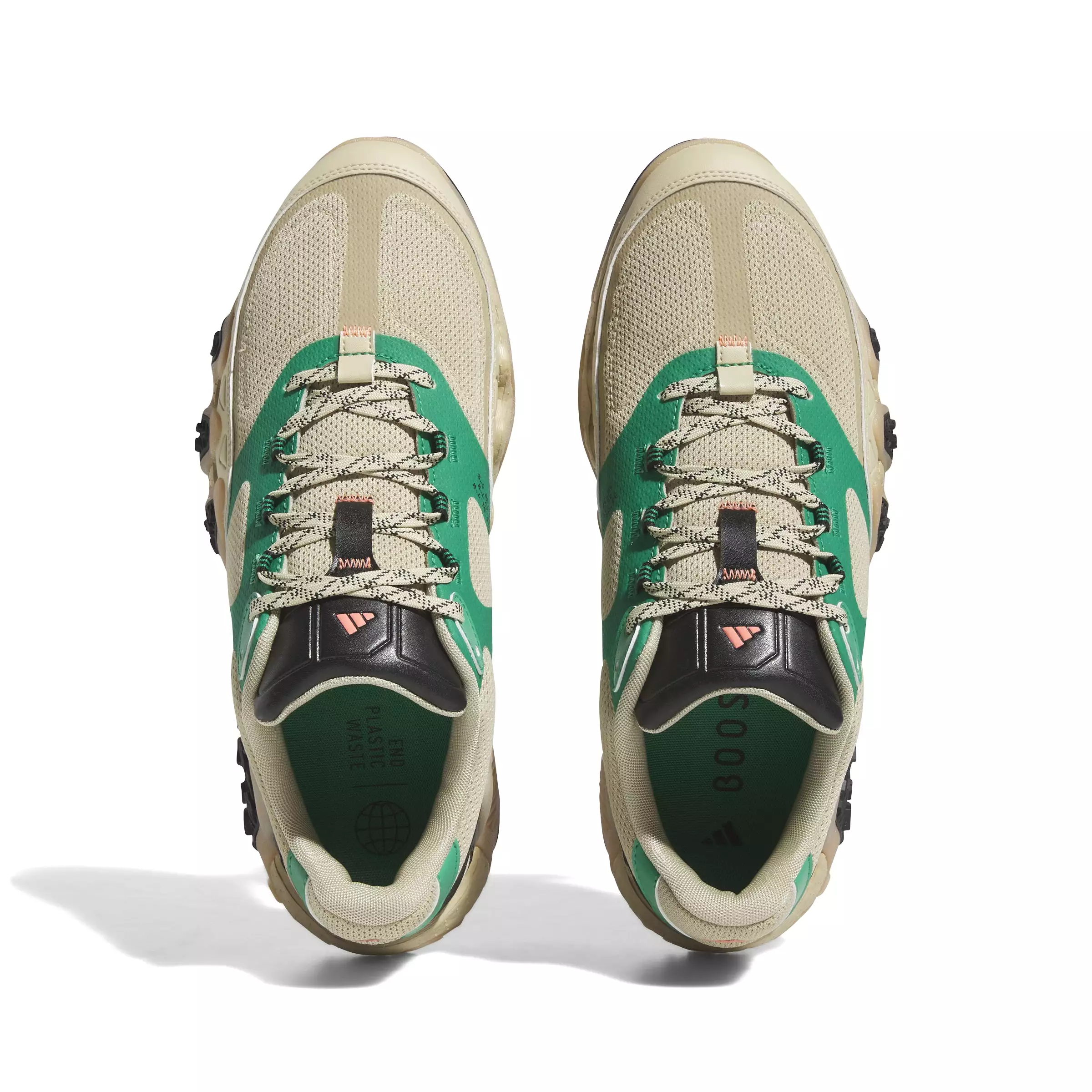 adidas Adicross Lo Golf Shoes - Savanna / Coral Fusion / Court Green