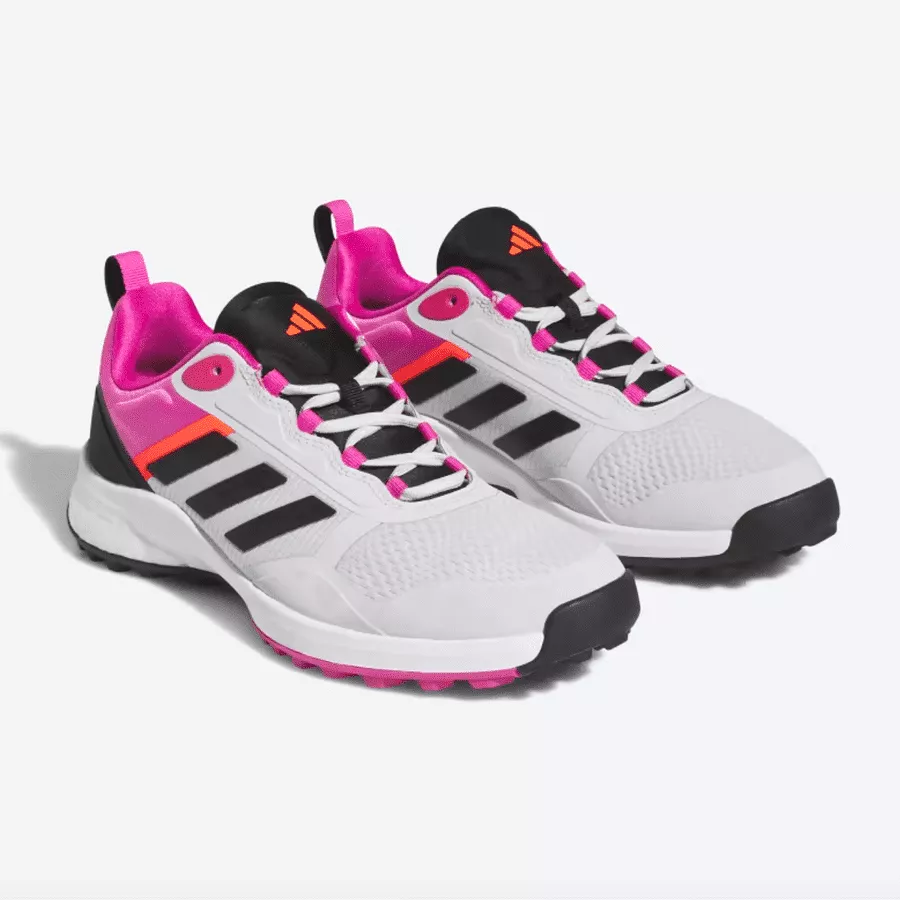 Adidas Ladies Zoysia Golf Shoes - Grey/Pink