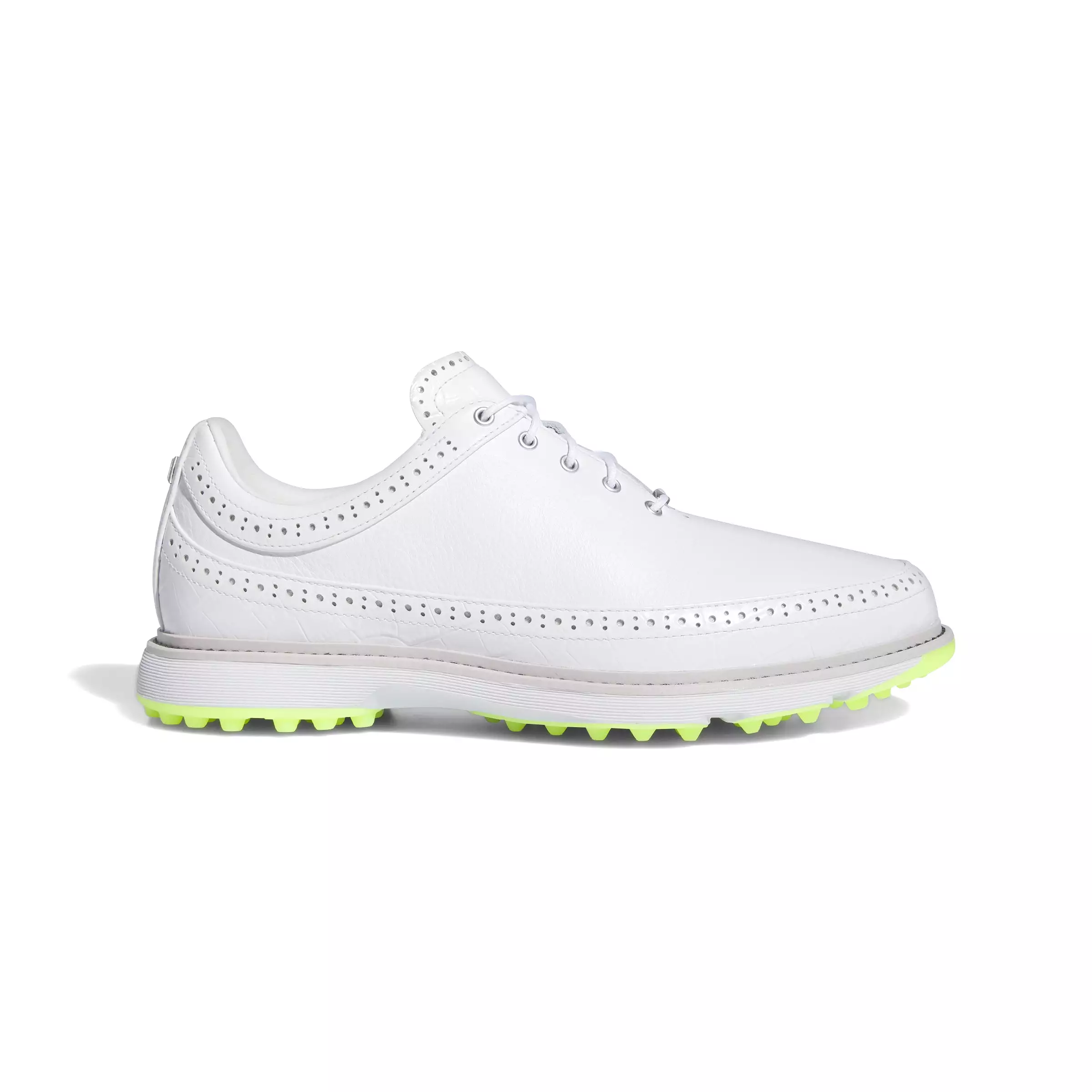 adidas MC80 Spikeless Golf Shoes - White/Lucid Lemon