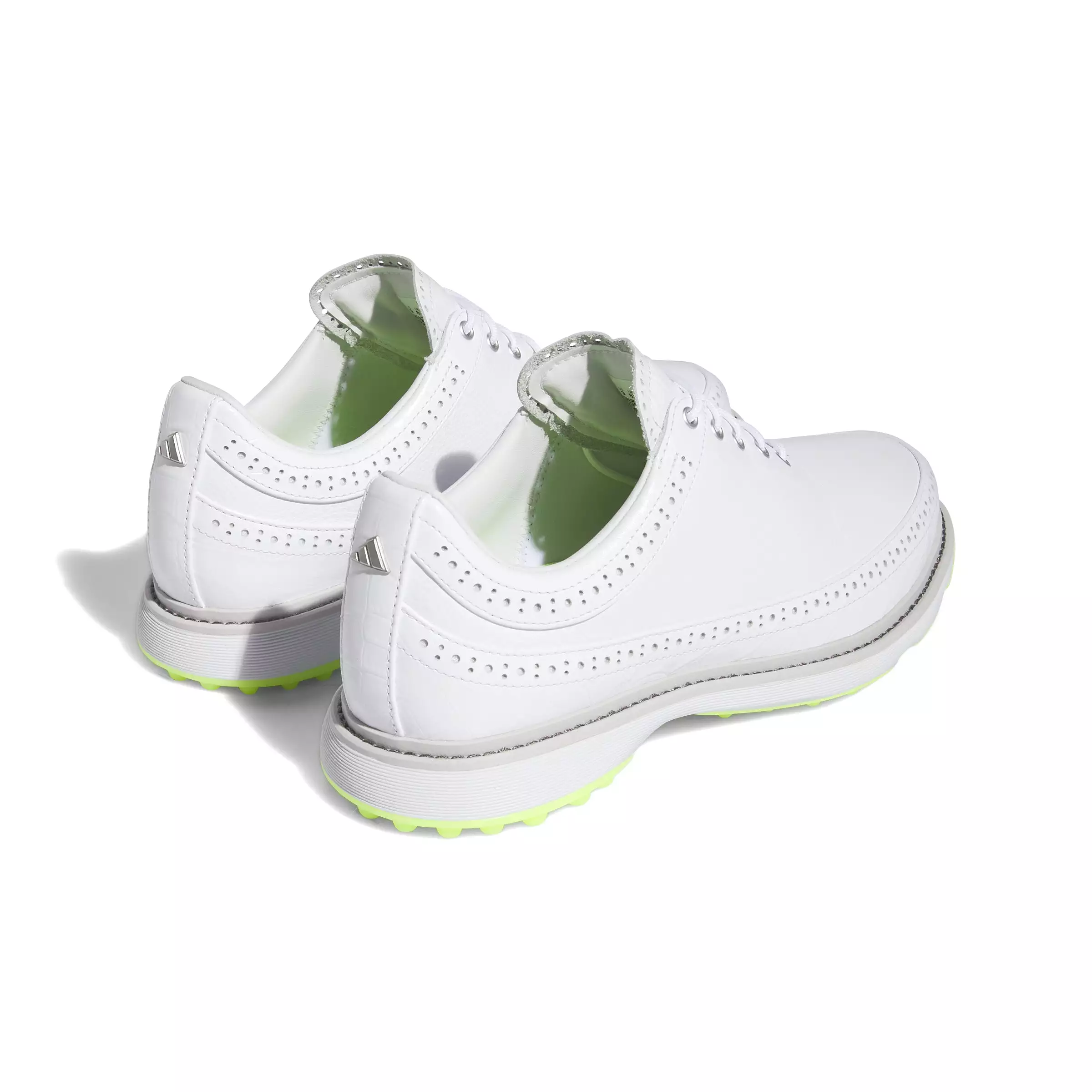 adidas MC80 Spikeless Golf Shoes - White/Lucid Lemon