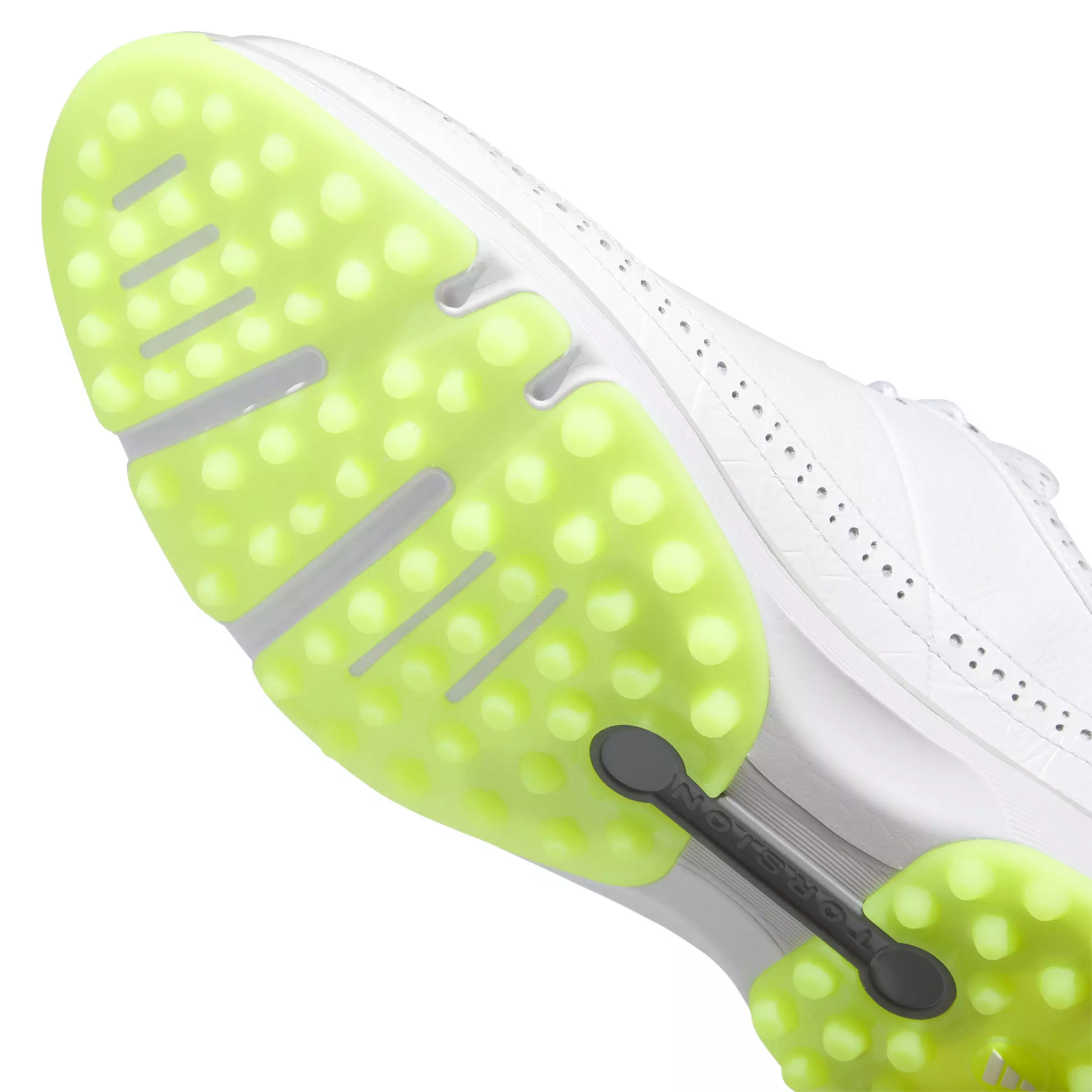 adidas MC80 Spikeless Golf Shoes - White/Lucid Lemon