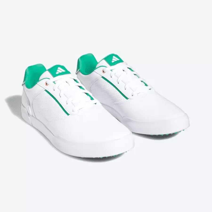 Adidas Retrocross Spikeless Golf Shoes - White/Green