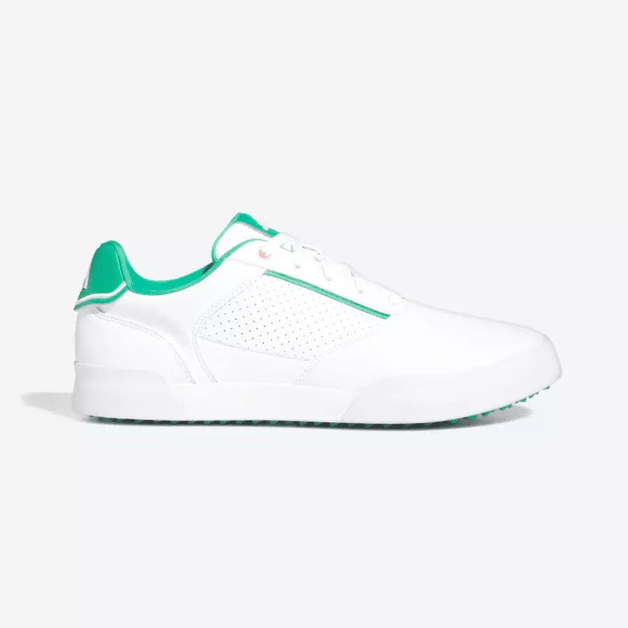 Adidas Retrocross Spikeless Golf Shoes - White/Green