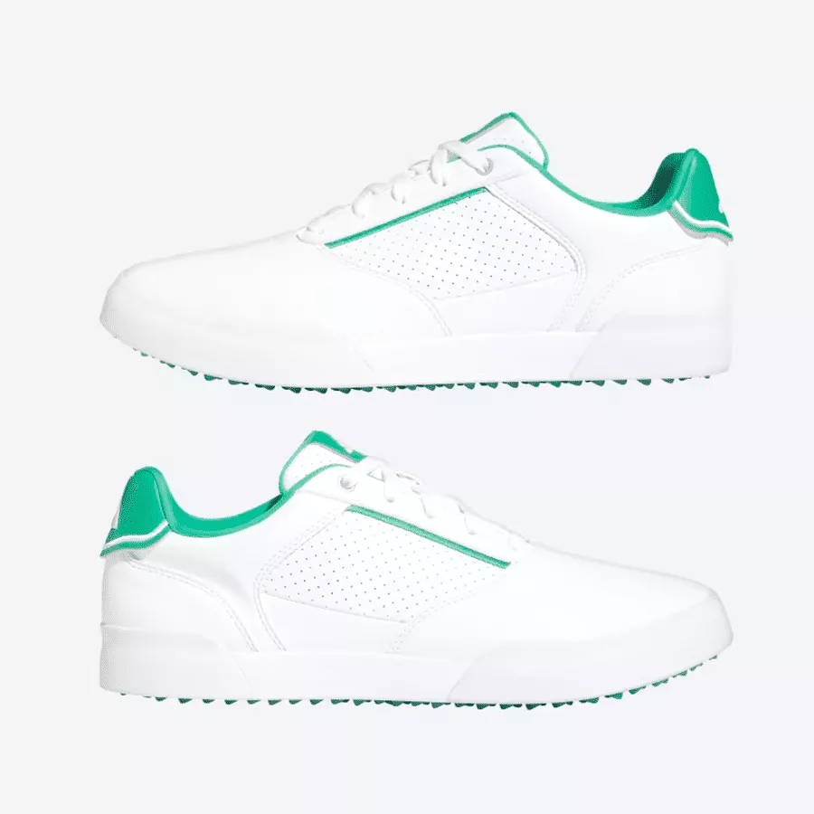 Adidas Retrocross Spikeless Golf Shoes - White/Green