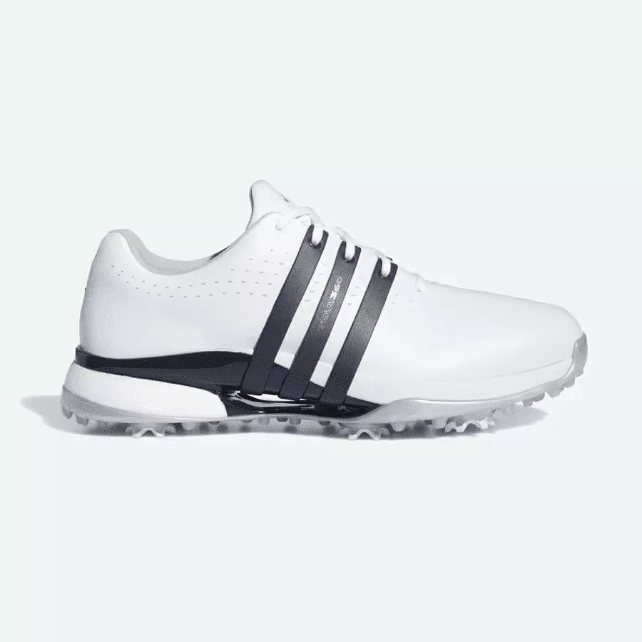 Adidas Tour360 24 Golf Shoes - White/Navy