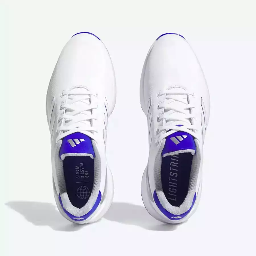 Adidas ZG23 Golf Shoes - White/Blue