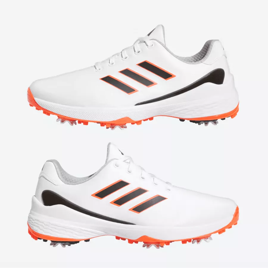 Adidas ZG23 Golf Shoes - White/Orange