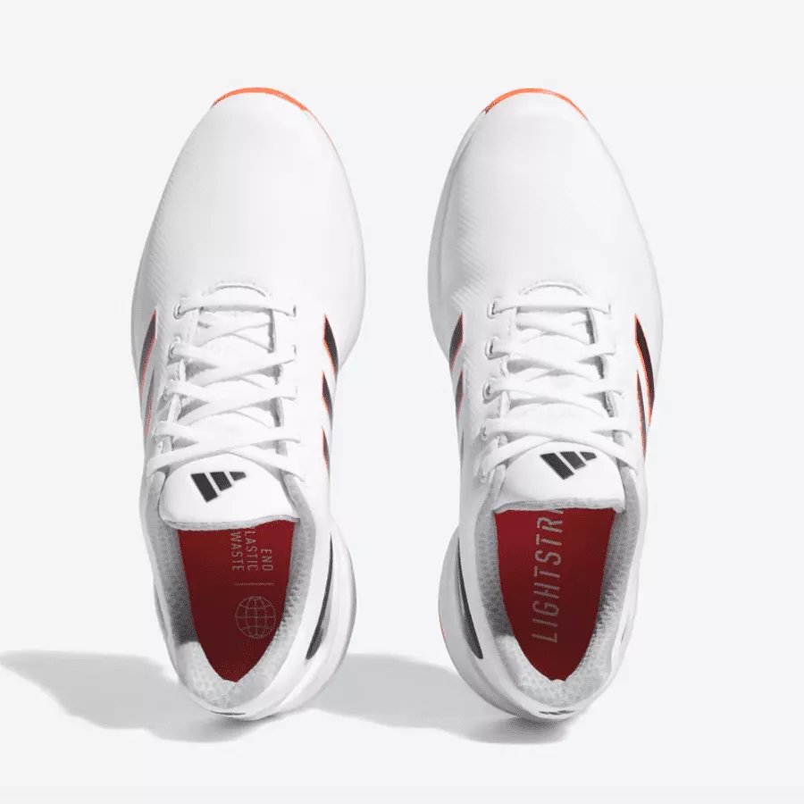 Adidas ZG23 Golf Shoes - White/Orange