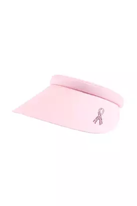 Audrey Pink Ribbon Visor - Powder Pink