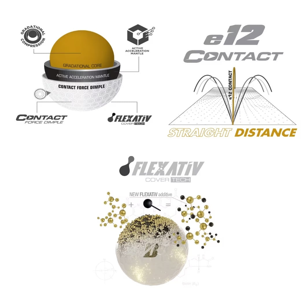 Bridgestone e12 Contact Golf Balls White (1-Dozen)