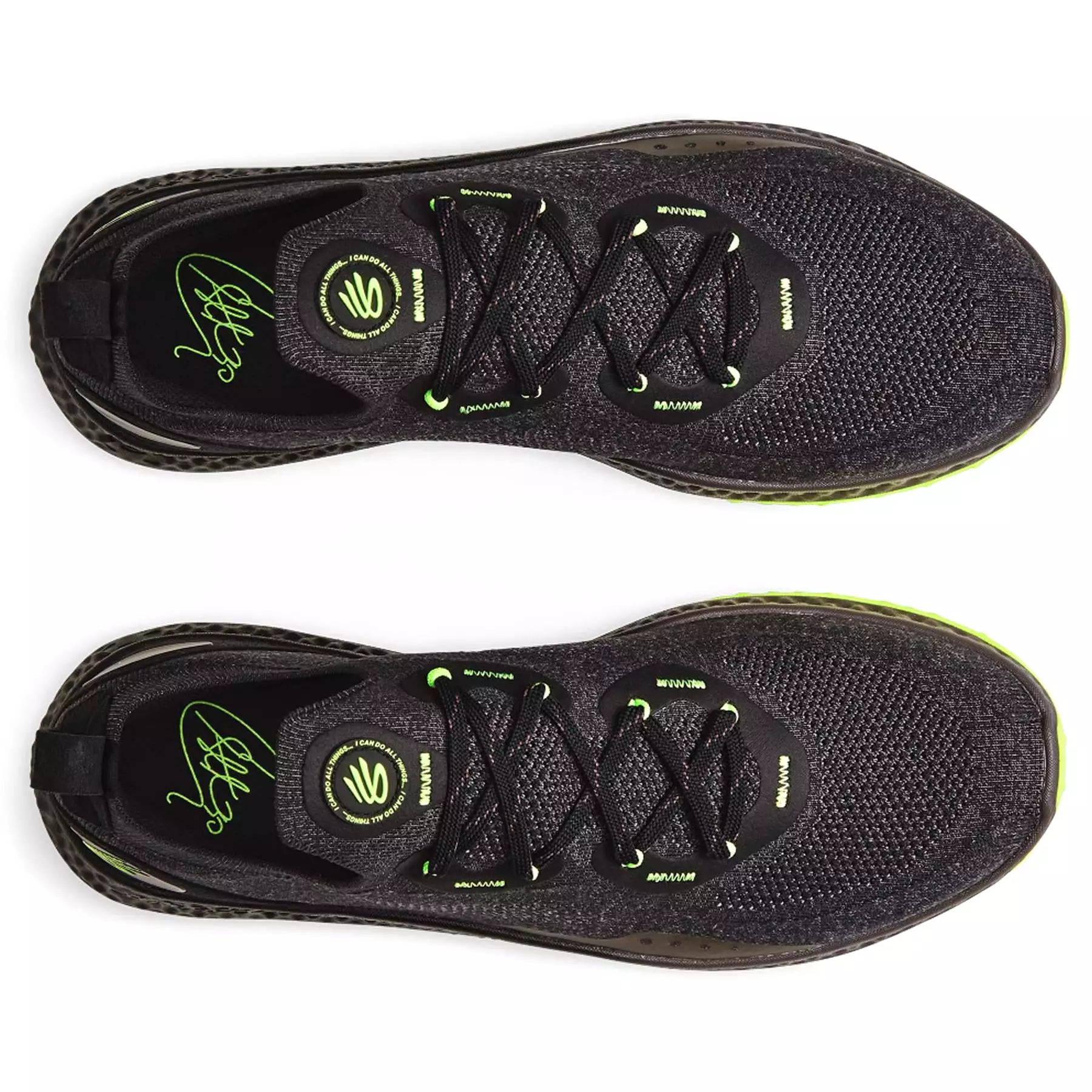 Charged Curry Spikeless Golf Shoes Black/Ash Taupee/Lime Surge - SS23