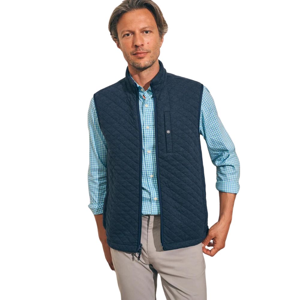 Faherty Men's Epic Quilted Fleece Vest