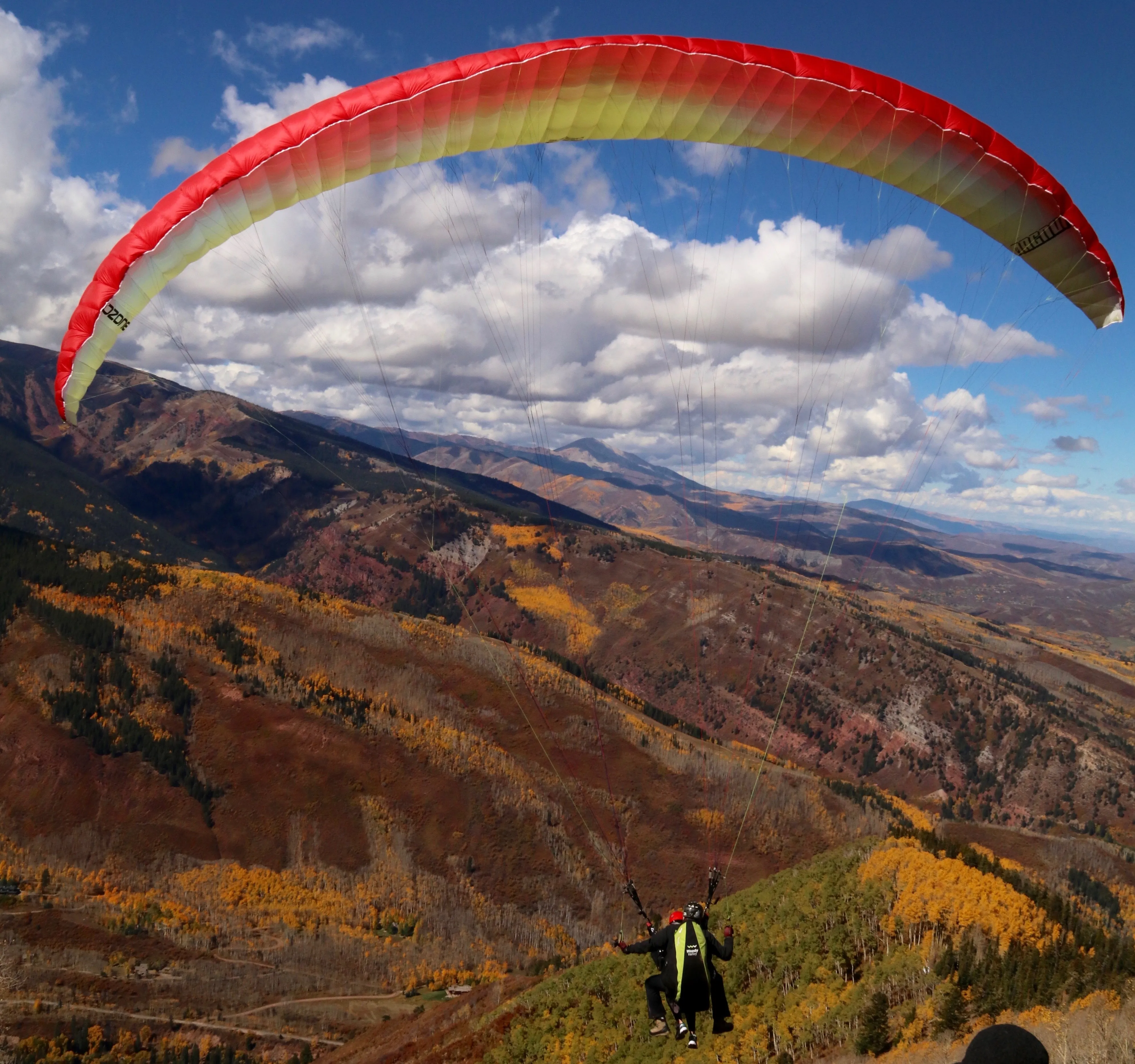 Folliage Paragliding in Aspen, Colorado