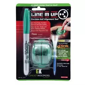 Green Keepers Line M Up Golf Ball Alignment Tool w/ Bonus