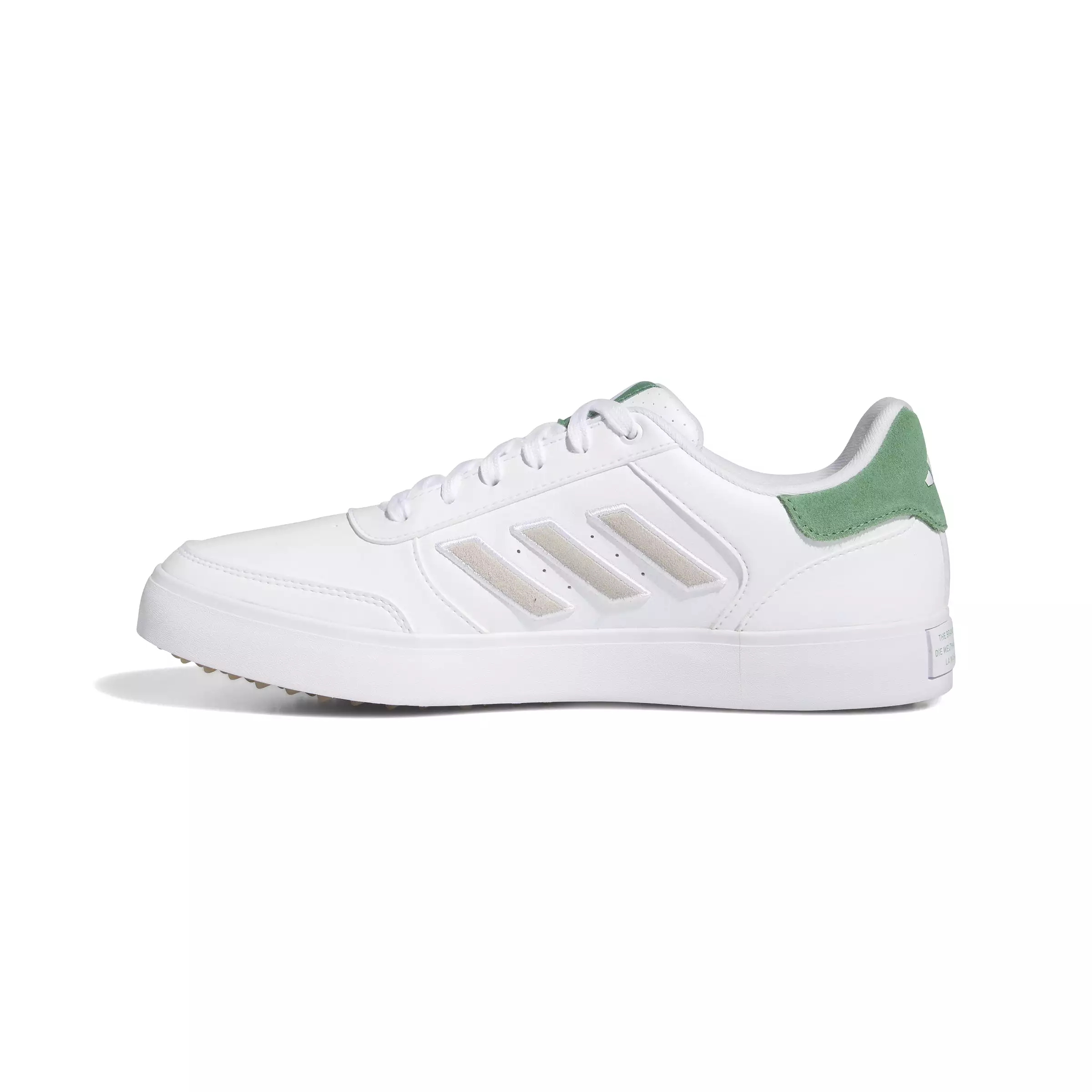 NEW adidas Retrocross 24 Spikeless Golf Shoes - White/Preloved Green