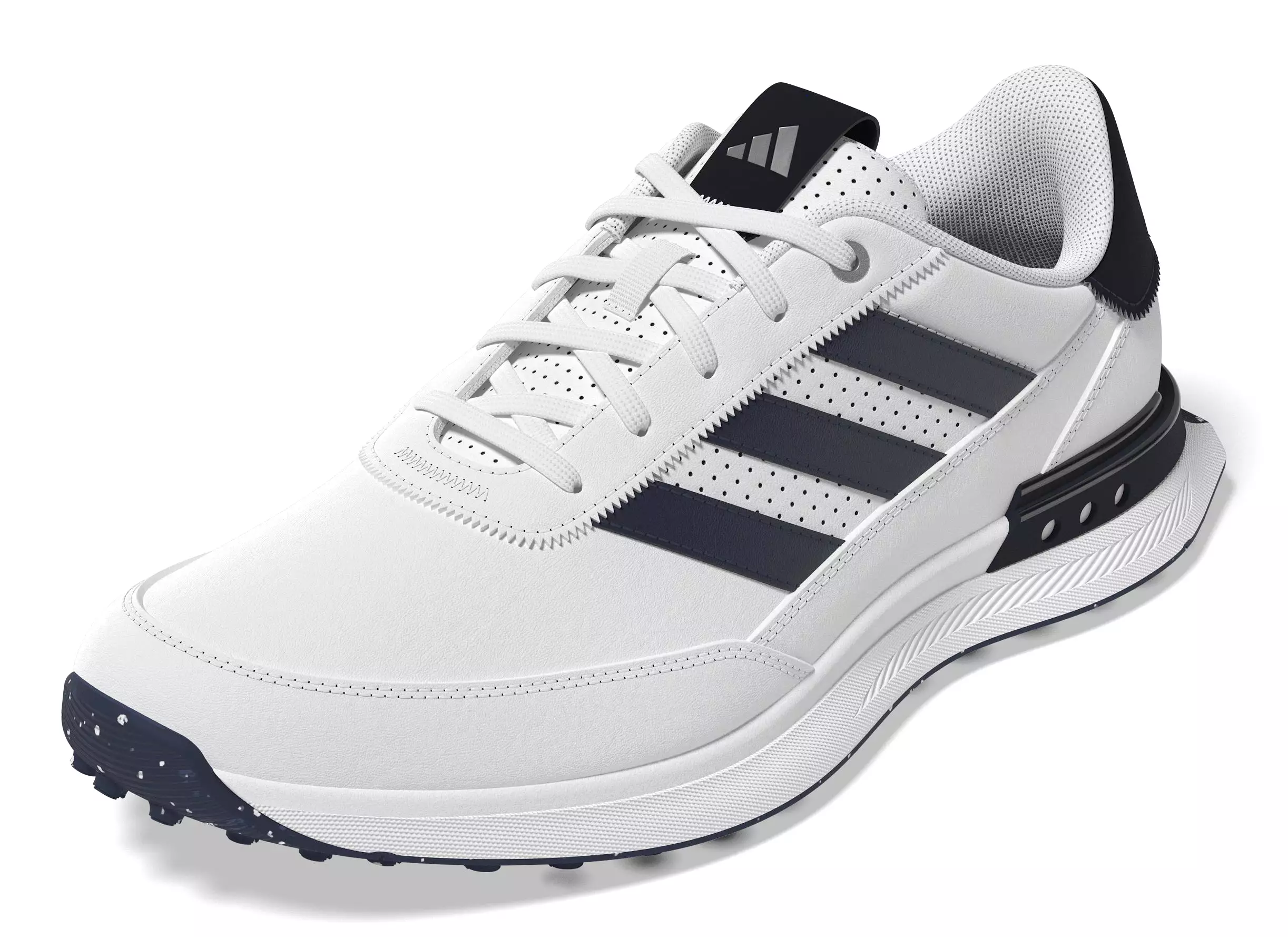 NEW adidas S2G Spikeless Leather 24 Golf Shoes - White/Collegiate Navy