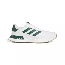 NEW adidas S2G Spikeless Leather 24 Golf Shoes - White/Court Green/Gum4