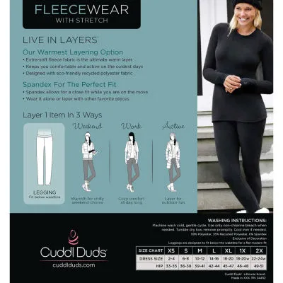 new!Cuddl Duds Fleecewear Thermal Pants