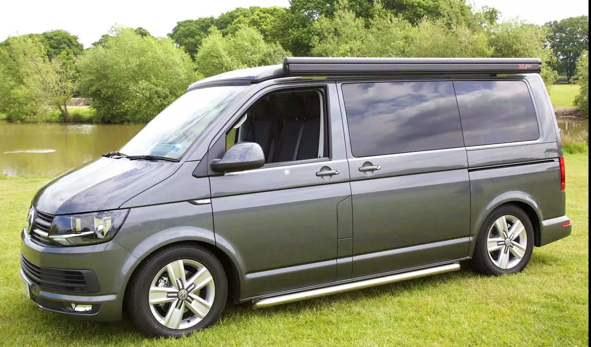 OE Style Stainless Steel Side Bars for Volkswagen Transporter T6 LWB