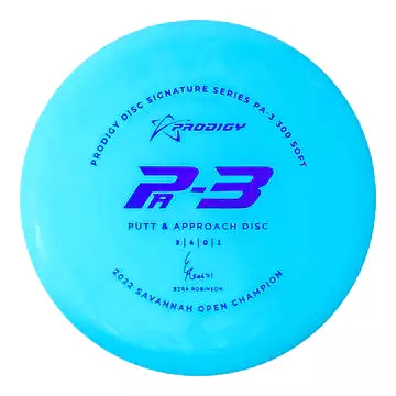 Prodigy PA-3 Putt & Approach Disc - Ezra Robinson Signature Series  300 G soft Plastic Disc Golf