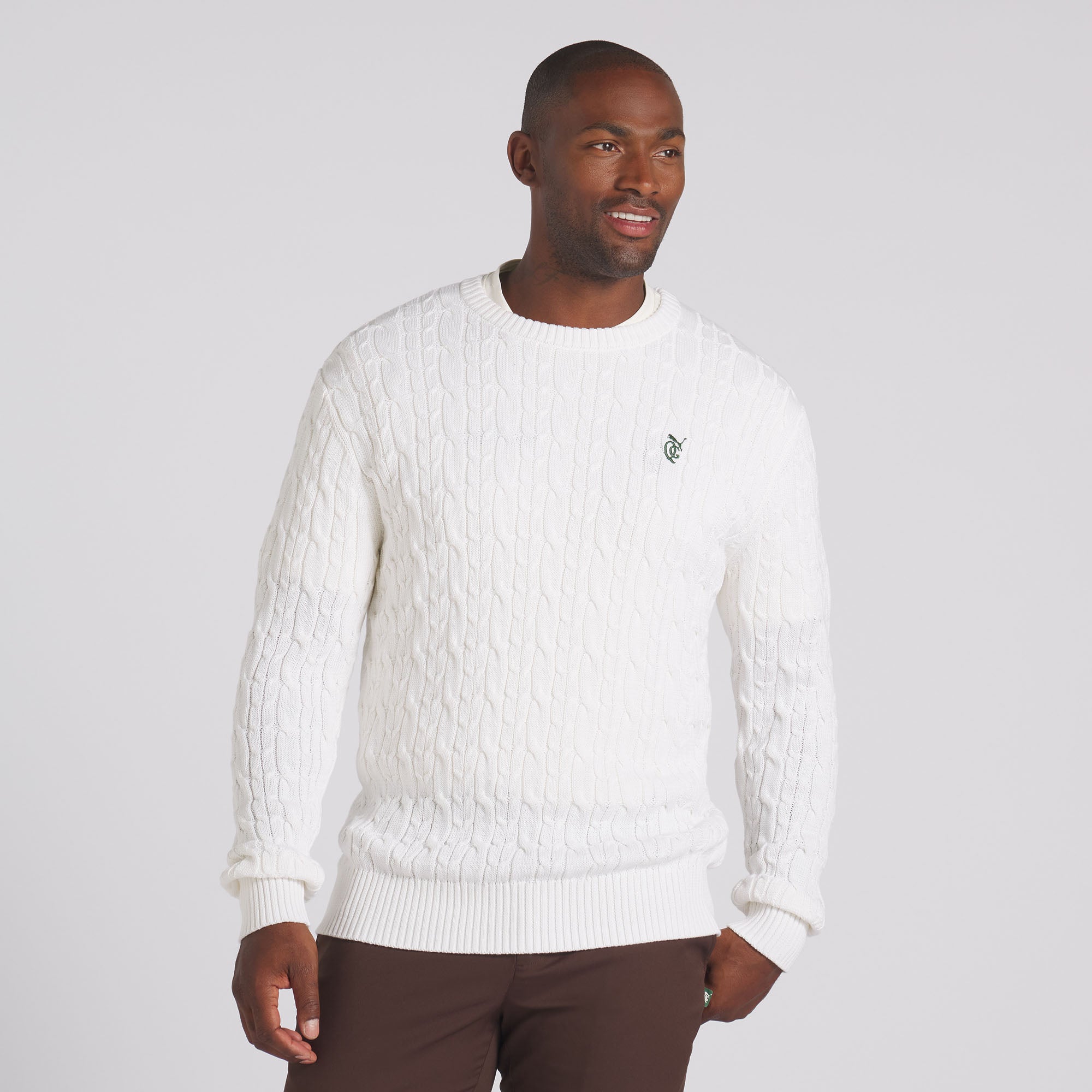 Puma x Quiet Golf Cable Knit Golf Sweater