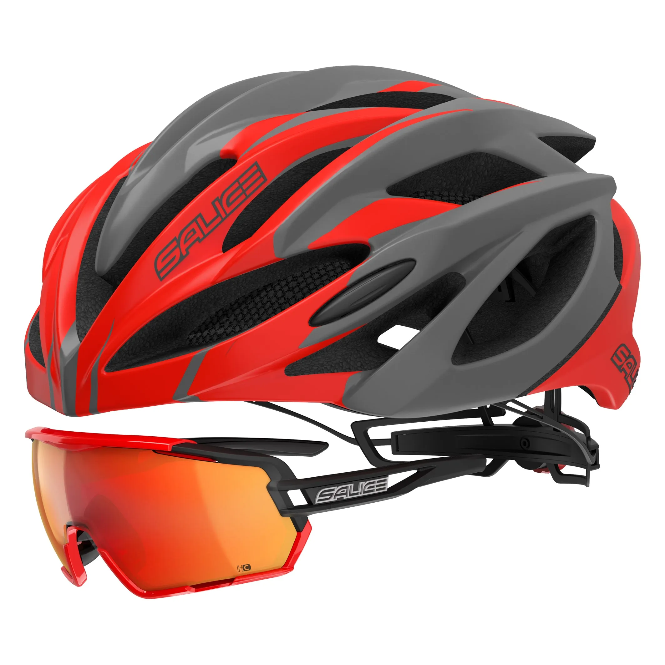 Salice Ghibli Helmet Charcoal-Red - DISCONTINUED