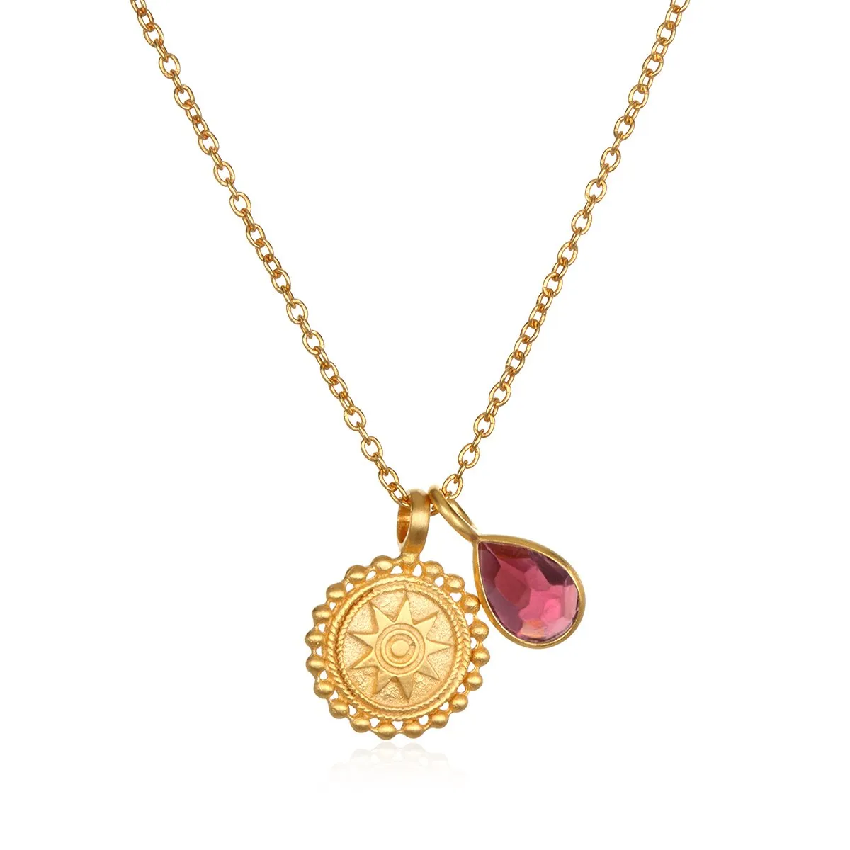 Satya Mandala October Birthstone Necklace