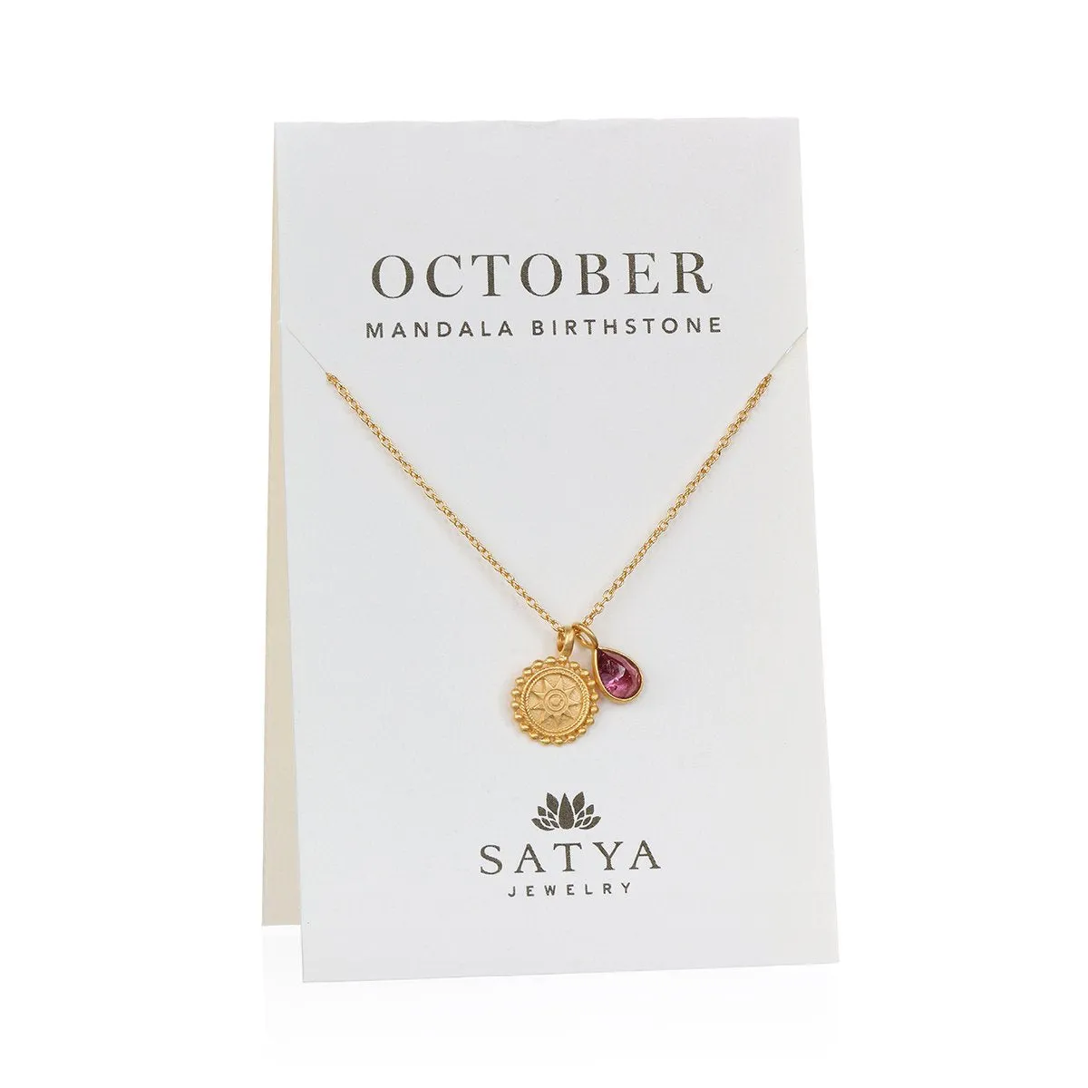 Satya Mandala October Birthstone Necklace