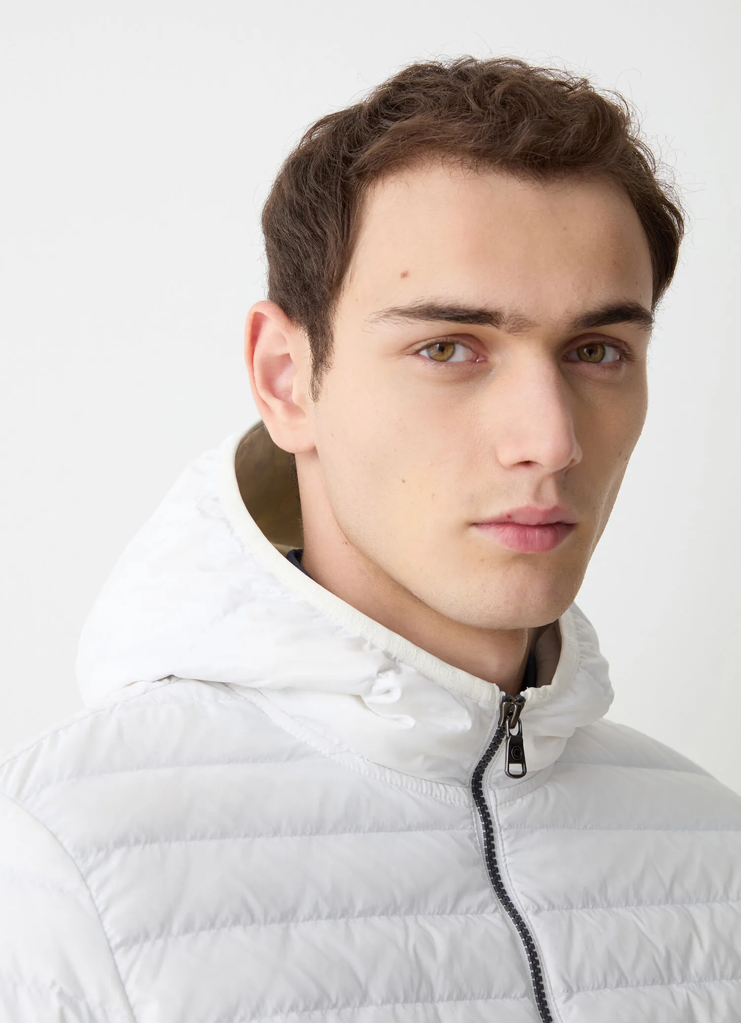 Sporty hooded downjacket-