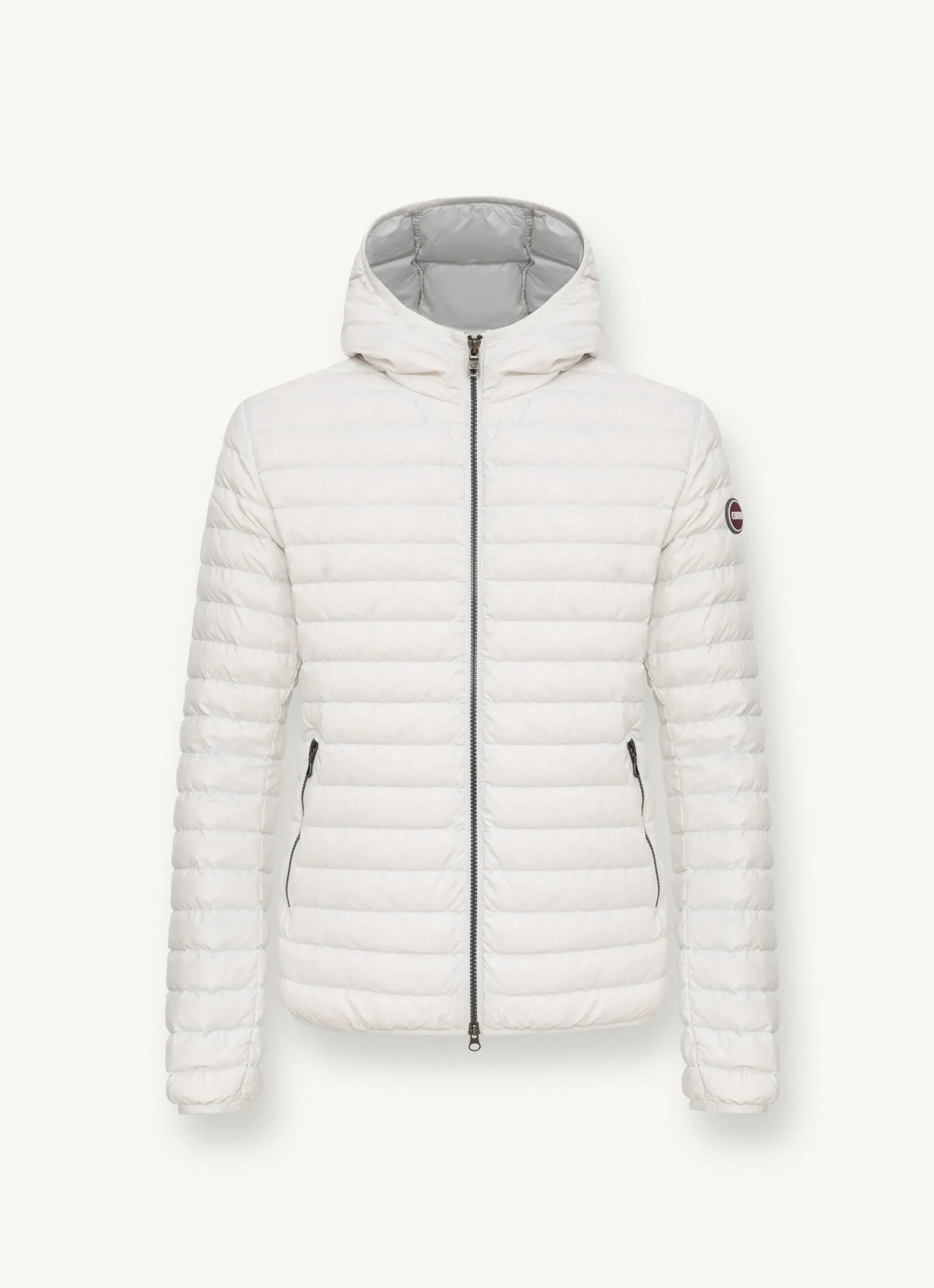 Sporty hooded downjacket-