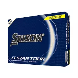 Srixon Q-Star Tour 5 Golf Balls Yellow 1 Dozen 2024