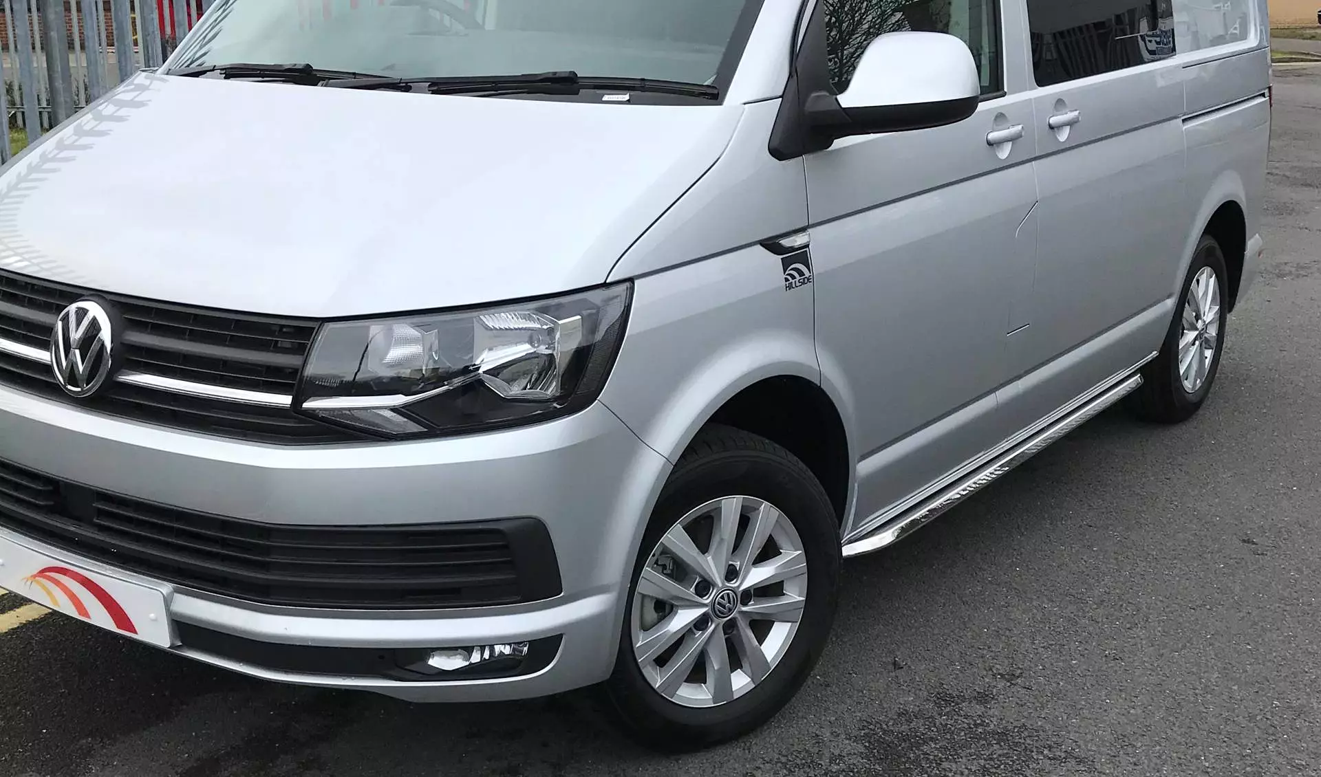 Stainless Steel Angular OE Style Side Bars for Volkswagen Transporter T5 SWB