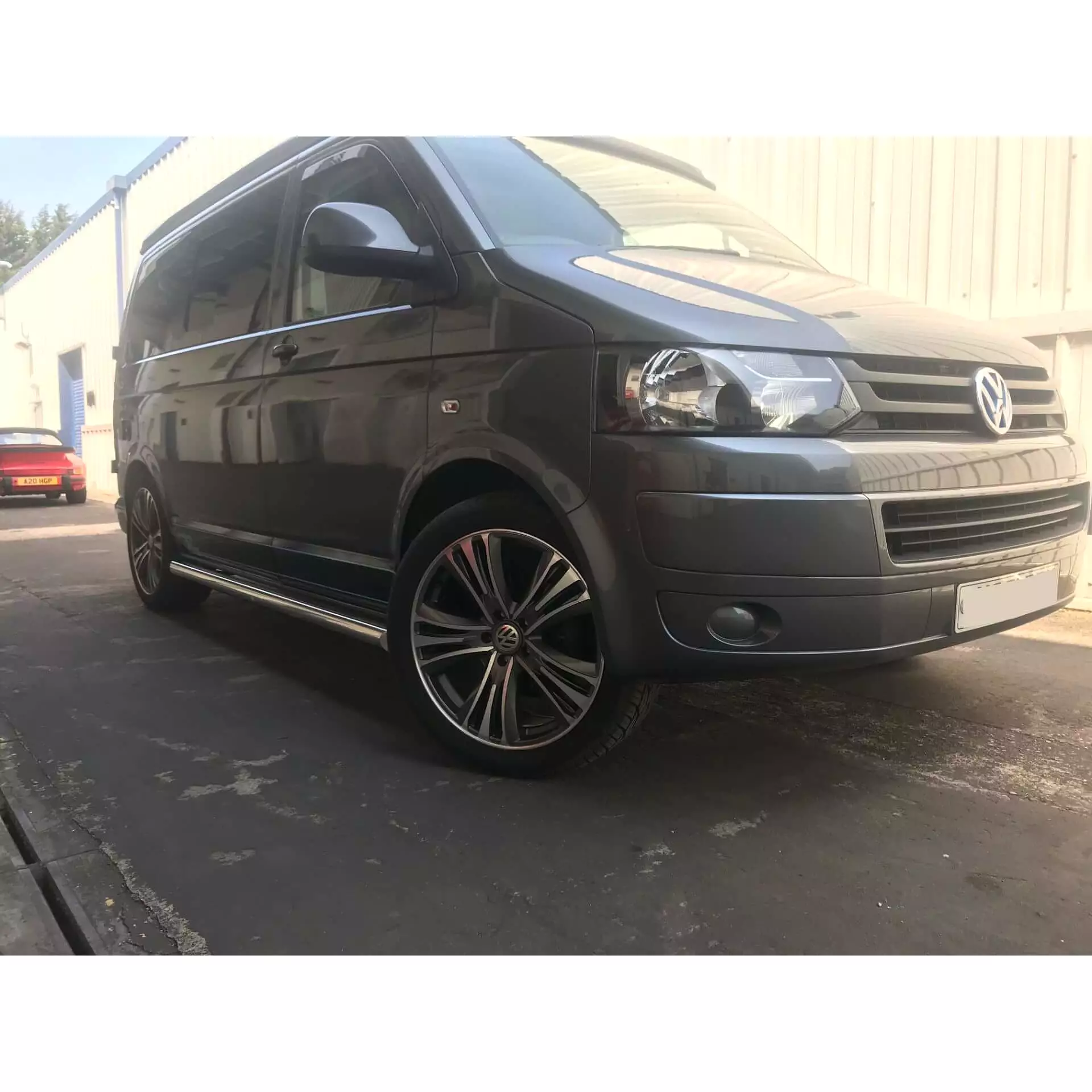 Stainless Steel Side Bars for Volkswagen Transporter T5 SWB