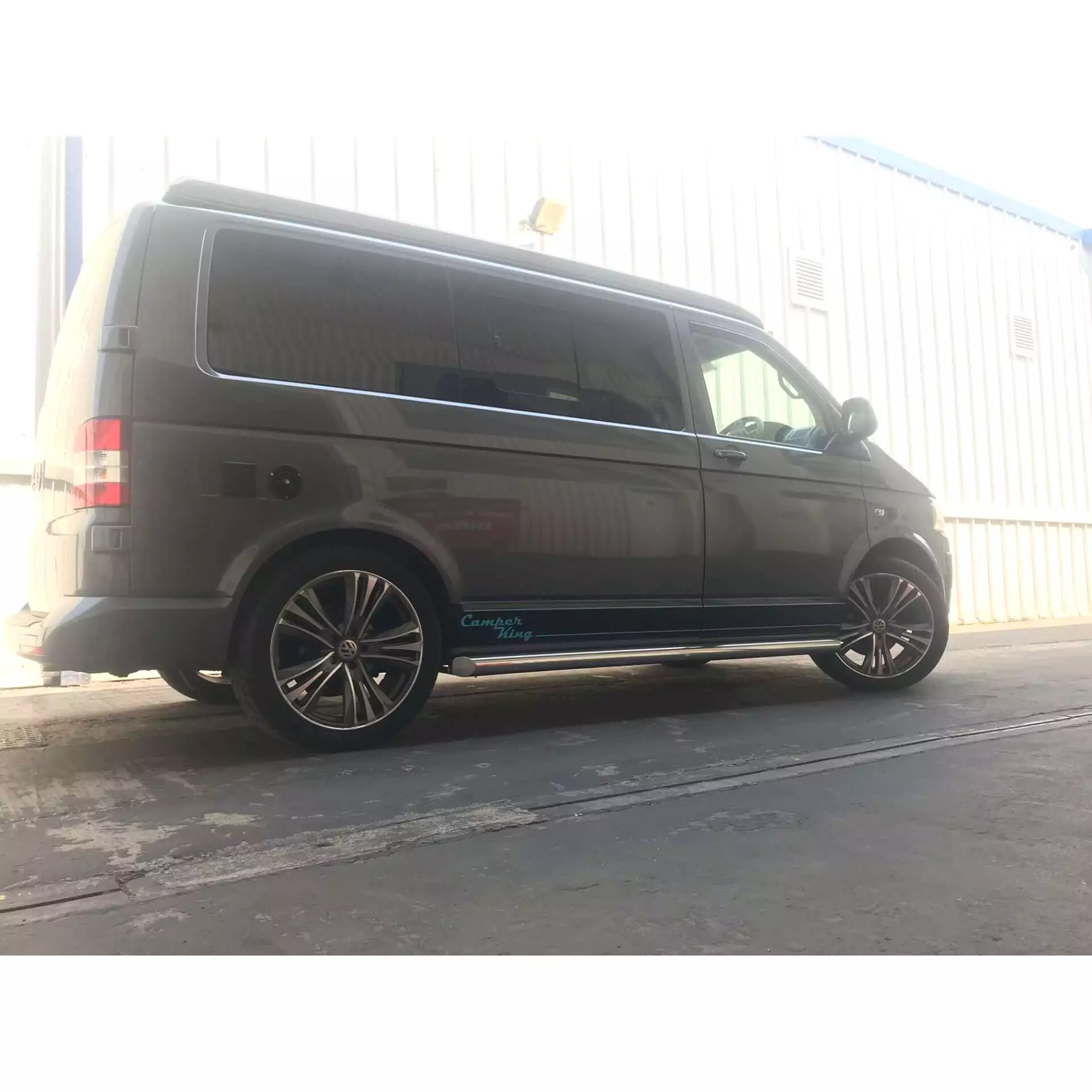 Stainless Steel Side Bars for Volkswagen Transporter T6 SWB