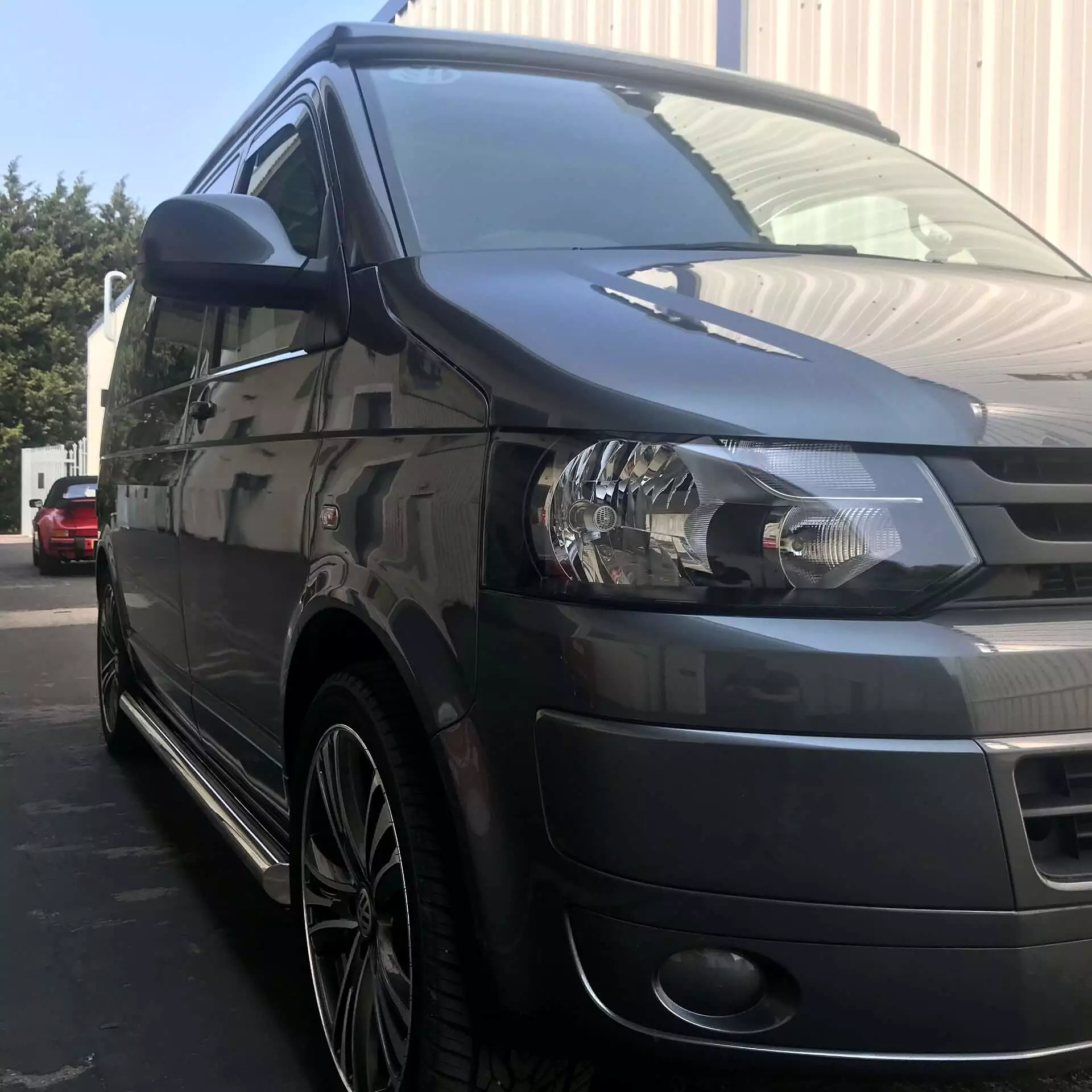 Stainless Steel Side Bars for Volkswagen Transporter T6 SWB