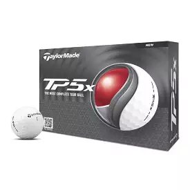 TaylorMade 2024 TP5x White Golf Balls (1 Dozen)