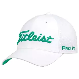 Titleist Tour Sport Mesh Fitted Cap - White/Spearmint