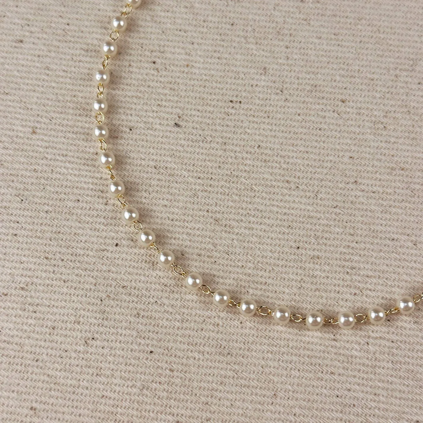 Waterproof Pearl Choker Necklace