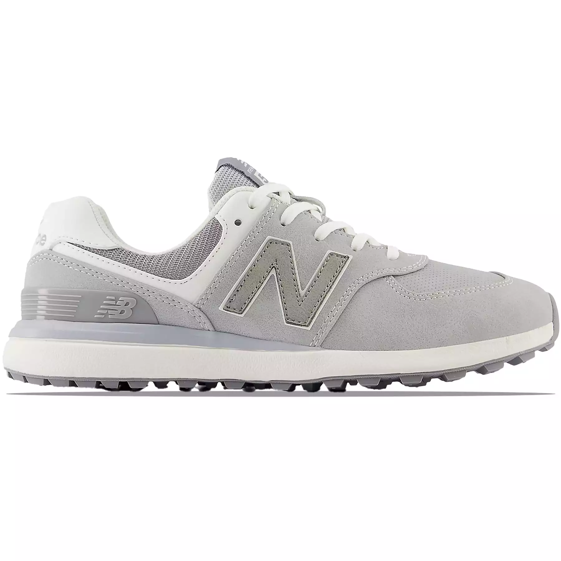 Womens 574 Greens V2 Spikeless Golf Shoes Light Grey - SS24