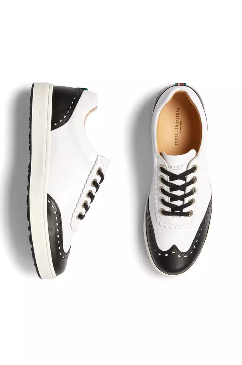 Women's Royal Albartross Golf Shoes | Primrose White/Black