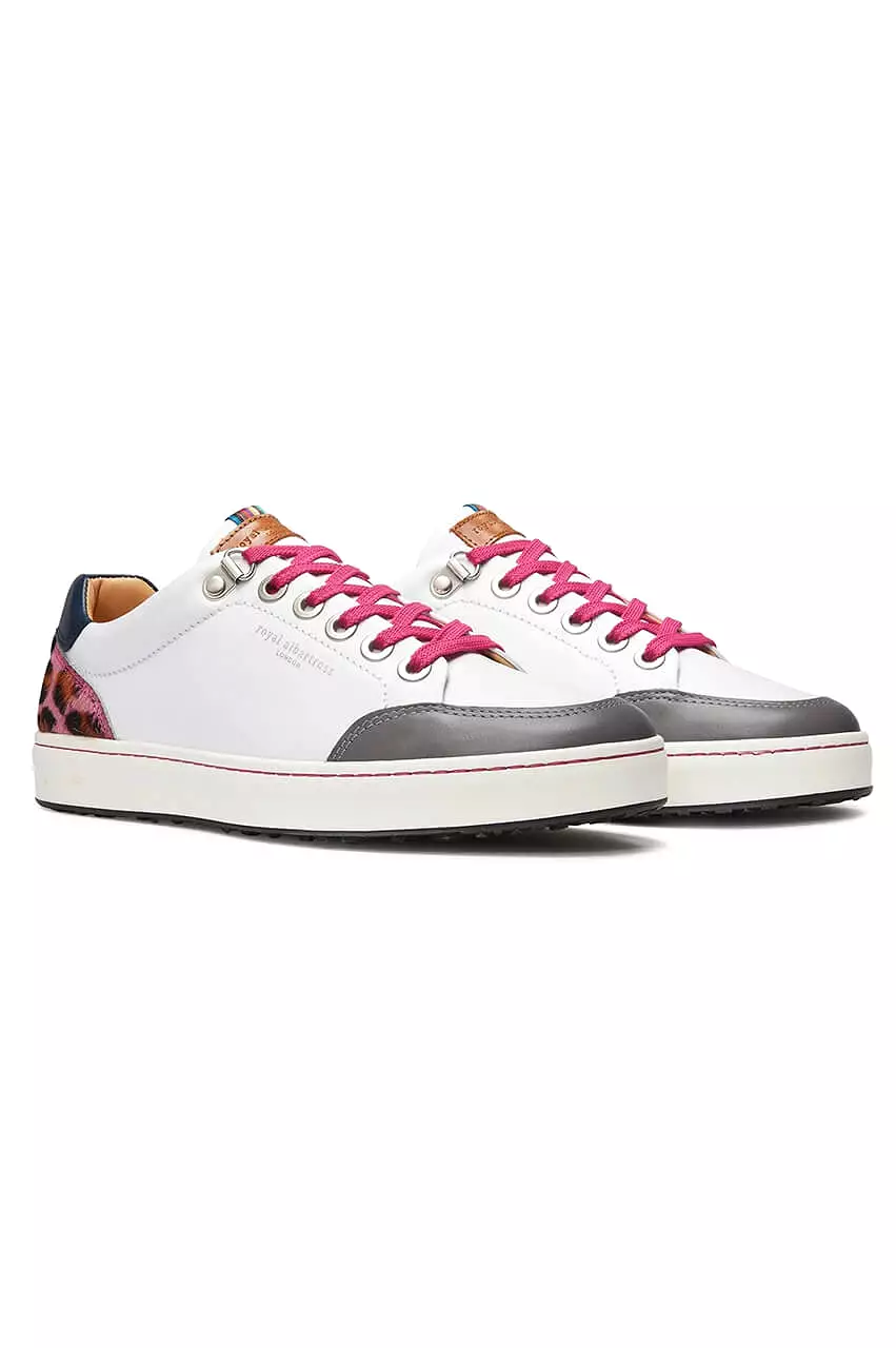 Women's Royal Albartross Golf Shoes | The Fieldfox Pink Leopard