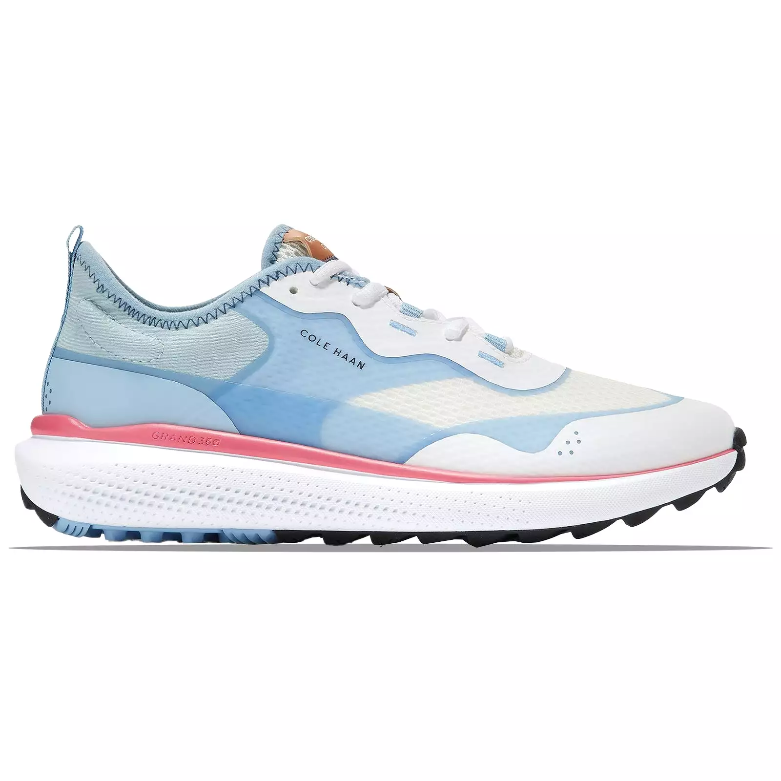 Womens ZEROGRAND Fairway Optic White/Blue Bell/Sun Kissed Coral - 2024